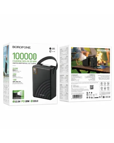 Borofone BJ85 Power Bank 100000mAh 22.5W Sürətli Şarj