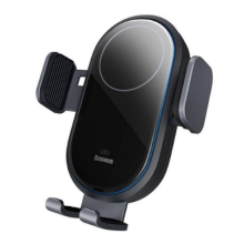 Baseus Light Chaser Wireless Charging Electric Car Mount 15W C40355900121-00 Telefon Tutacağı Qara