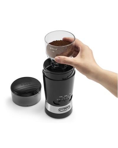 DeLonghi KG200 Qəhvəüyüdən 170W 90g Tutum Paslanmayan Bıçaqlı Kompakt Grinder