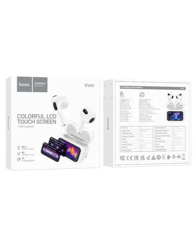 HOCO EW81 TWS Simsiz Bluetooth Qulaqlıq Səs-küy Azaltma Mikrofonlu