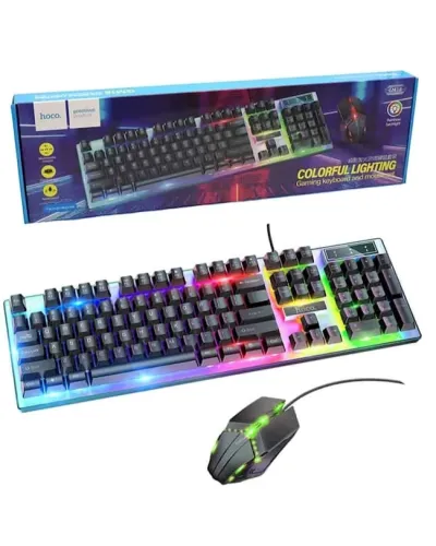 HOCO GM18 Проводной комплект клавиатура и мышь Gaming LED USB