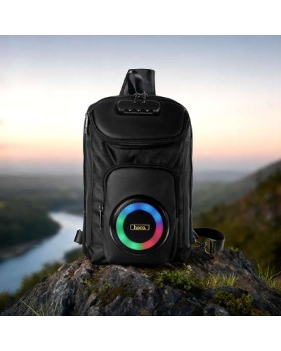 HOCO HC42 Journey Bass Bluetooth Rükzak Kolonka LED Suya Dayanıqlı 8W