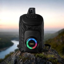 HOCO HC42 Journey Bass Bluetooth Rükzak Kolonka LED Suya Dayanıqlı 8W