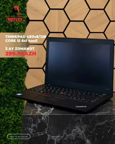 Lenovo ThinkPad T460s Noutbuk Intel Core i5-6300U 8GB RAM 128GB SSD