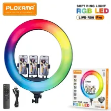 Plokama LIVE-R56 PRO RGB LED Ring Light Stativli 220V