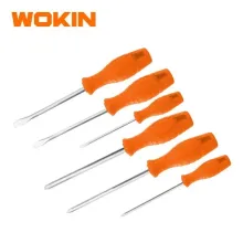 WOKIN Набор Отверток 6 Предметов (SL3, SL5, SL6, PH0, PH1, PH2) – Универсальный Набор