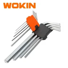 WOKIN 9 Parça Ekstra Uzun Altıbucaqlı (Allen) Açar Dəsti – Peşəkar və Gücləndirilmiş Set