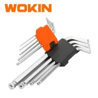 WOKIN 9 Parça Ekstra Uzun Yumru Başlı Altıbucaqlı (Allen) Açar Dəsti – Peşəkar və Rahat İstifadə
