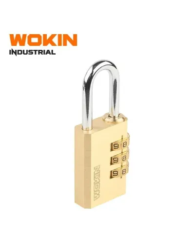 WOKIN 30 mm Kodlu Asma Kilid – açarsız istifadə üçün təhlükəsiz, davamlı və sənaye tipli kilid.