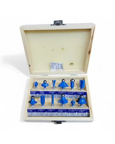 Makute Professional Frez Bıçağı Dəsti (8 mm Şank) – Ağac Emalı üçün Universal Ucluqlar