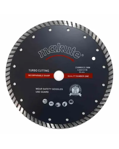 Makute Almaz Disk (230/22 mm) – Tilli (Seqmentli) Beton və Daş Kəsən