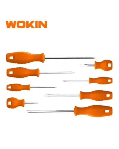WOKIN 8 Parça Tornavida Dəsti (SL3, SL5.5, SL6.5, PH0, PH1, PH2)