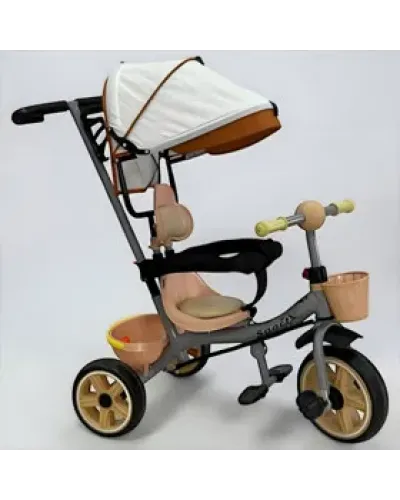 Uşaq üçtəkərli velosiped 953217-RB ağ/boz