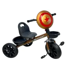 Uşaq üçtəkərli velosipedi D50-RB-210967, qara/qəhvəyi