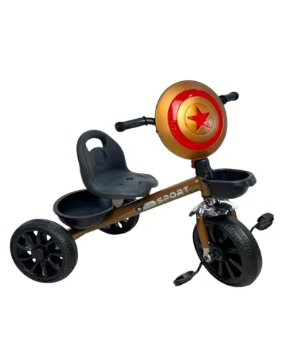 Детский Трехколесный Велосипед Черный Коричневый D50-RB-210967