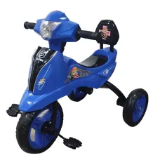 Uşaq üçtəkərli velosipedi Super, 2-4 yaş, mavi