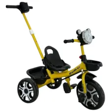 Uşaq üçtəkərli velosipedi 002-KZ197, sarı, 6 yaşa qədər