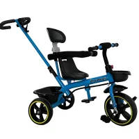 Uşaq üçtəkərli velosipedi 608-KZ197, mavi, 6 yaşa qədər