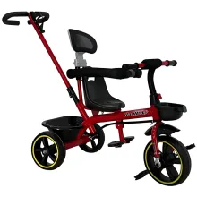 Uşaq üçtəkərli velosipedi 608-KZ197, qırmızı, 6 yaşa qədər
