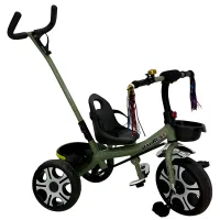 Uşaq üçtəkərli velosipedi BR-02T-5-KZ197 yaşıl 5 yaşa qədər