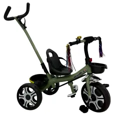 Uşaq üçtəkərli velosipedi BR-02T-5-KZ197 yaşıl 5 yaşa qədər