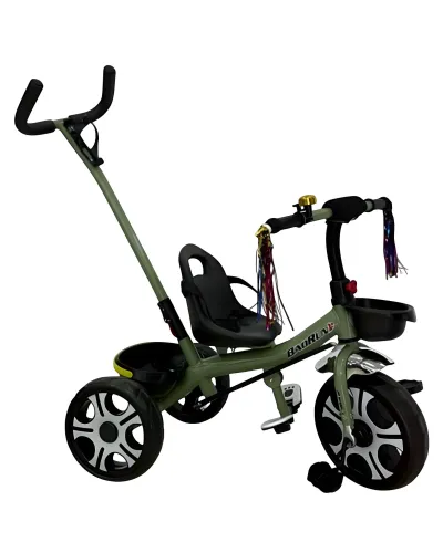 Uşaq üçtəkərli velosipedi BR-02T-5-KZ197 yaşıl 5 yaşa qədər