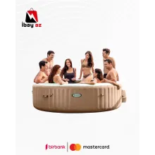Intex Şişmə Köpüklü Spa Hidromasaj Vannası 6 Nəfərlik (795L, 120 Jets, 2200W)