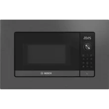 Встраиваемая микроволновая печь Bosch BEL623MD3 20L с грилем, электромеханическая, нержавеющая сталь/черная