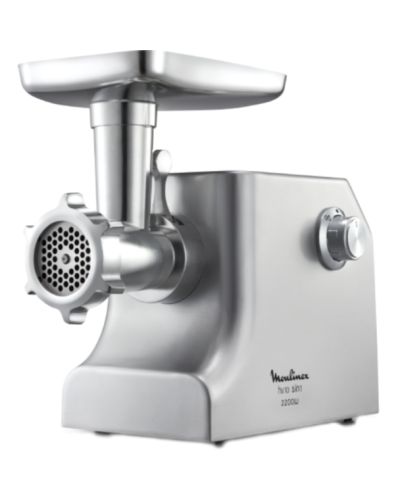 Moulinex 4in1 Ətçəkən – 2200W, 5.5 kq/dəq, Metal, 2 Sürət