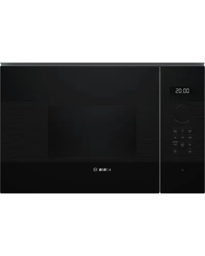 Quraşdırılan mikrodalğalı soba Bosch BFL524MB2 20L Elektromexaniki Qara