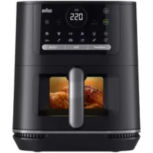 Braun Air Fryer – 6L, 2000W, 20 Proqram, Elektron İdarəetmə, Qara