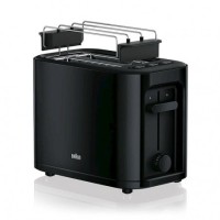 Braun HT 3010 BK Toster – 1000W, 2 Bölmə, 7 Qızartma Rejimi