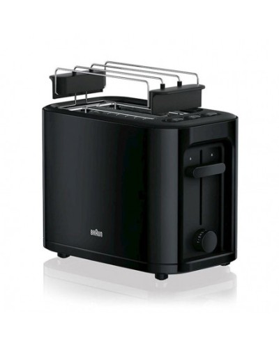Braun HT 3010 BK Toster – 1000W, 2 Bölmə, 7 Qızartma Rejimi