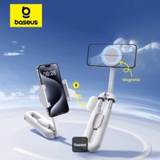 Селфи палка Baseus TechShot с магнитным и зажимным креплением штатив Bluetooth Белый