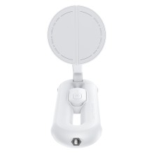 Селфи палка Baseus TechShot с магнитным и зажимным креплением штатив Bluetooth Белый