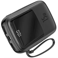 Baseus Qpow Digital Display 10000mAh 15W Type-C Kabelli Power Bank