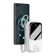 Baseus Qpow Pro Digital Display 20000mAh 22.5W Power Bank со встроенным кабелем Lightning