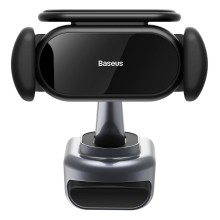 Baseus T-Space Series Solar Electric Car Holder Tesla Model 3/Y Telefon Tutacağı Qara