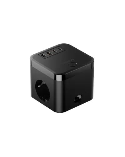 Baseus PowerCombo Cube 7-Port 30W Uzadıcı Şəbəkə Qara