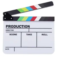Klapper Film Lövhəsi Ağ Rəng (Clapperboard)