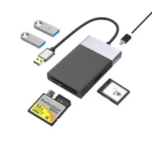 6-в-1 кардридер + USB хаб (USB 3.0, SD, CF, XQD)