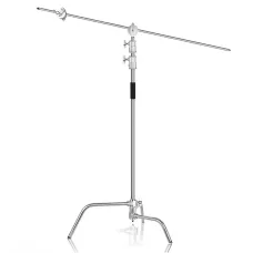 C-Stand + Polad Durna Dayağı 330sm (Boom Arm 120sm, Grip Head Set)