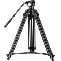 QZSD Q880 Professional Video Ştativ (Hydraulic Head, 10kg)