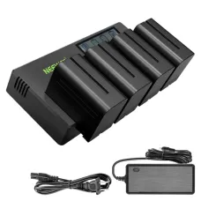Neewer NP-F970 комплект из 4 аккумуляторов с 4-канальным зарядным устройством