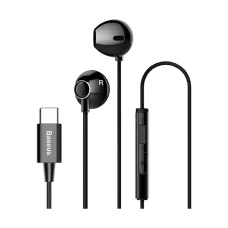 Baseus Encok C06 Type-C Simli Qulaqlıq Qara