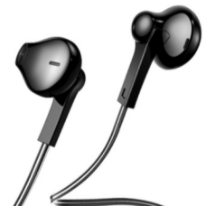 Baseus Encok 3.5mm Simli Qulaqlıq NGEO5-03 Qara