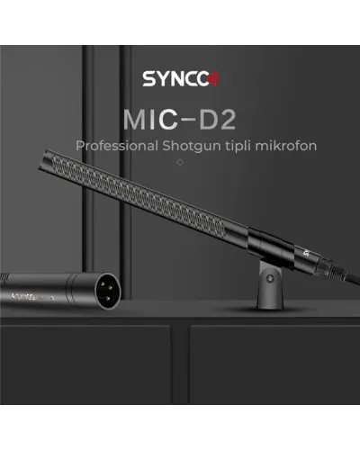 SYNCO Mic-D2 Hiperkardioid XLR Shotgun Mikrofon