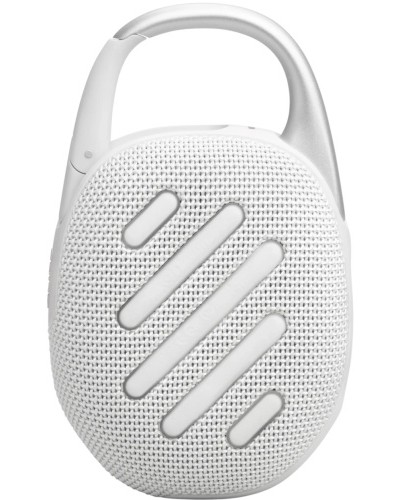 JBL Clip 5 Portable Bluetooth Speaker – White