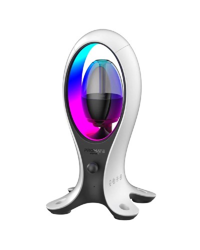 Promate Alpha-X Dynamic RGB Bluetooth Speaker & Headphone Stand (4-in-1)