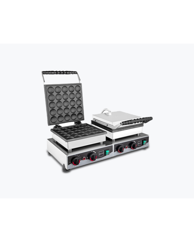 Remta Peşəkar Bubble Waffle Aparatı 4000W – Teflon Örtüklü İkili Model